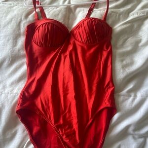 Vibrant Red Kids Bodysuit